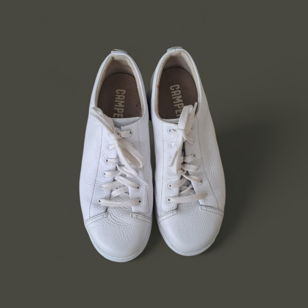 Camper White Leather Casual Sneakers